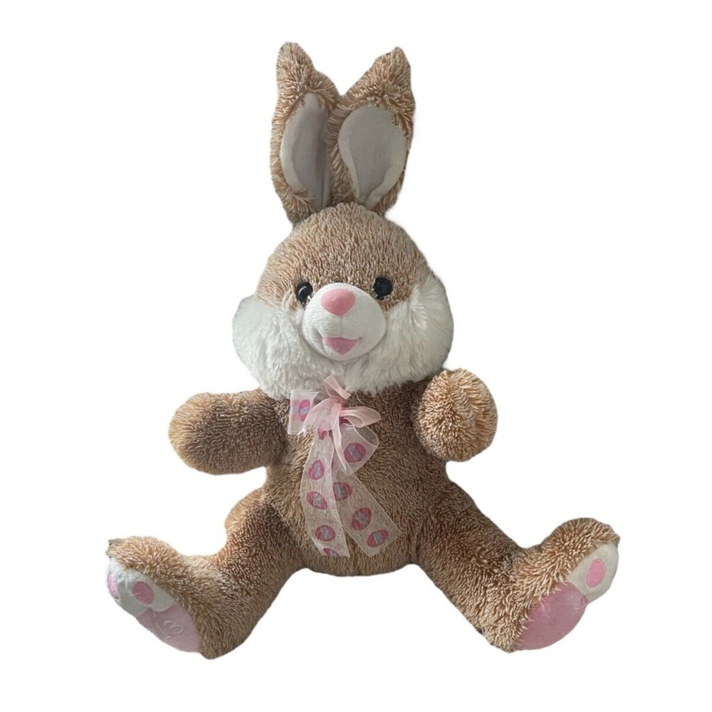 Dan Dee Easter Bunny Rabbit Plush 2013 Brown 14" EUC